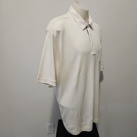 Tahari Fine Cotton Interlock Golf Polo Big&Tall Shirt Pocket Short Sleeve XXL - Picture 5 of 9
